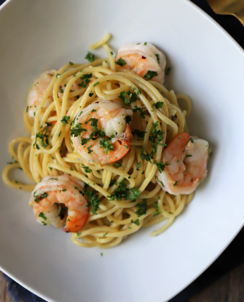 Pasta con Camarón