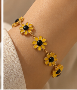 Pulsera Margarita amarilla