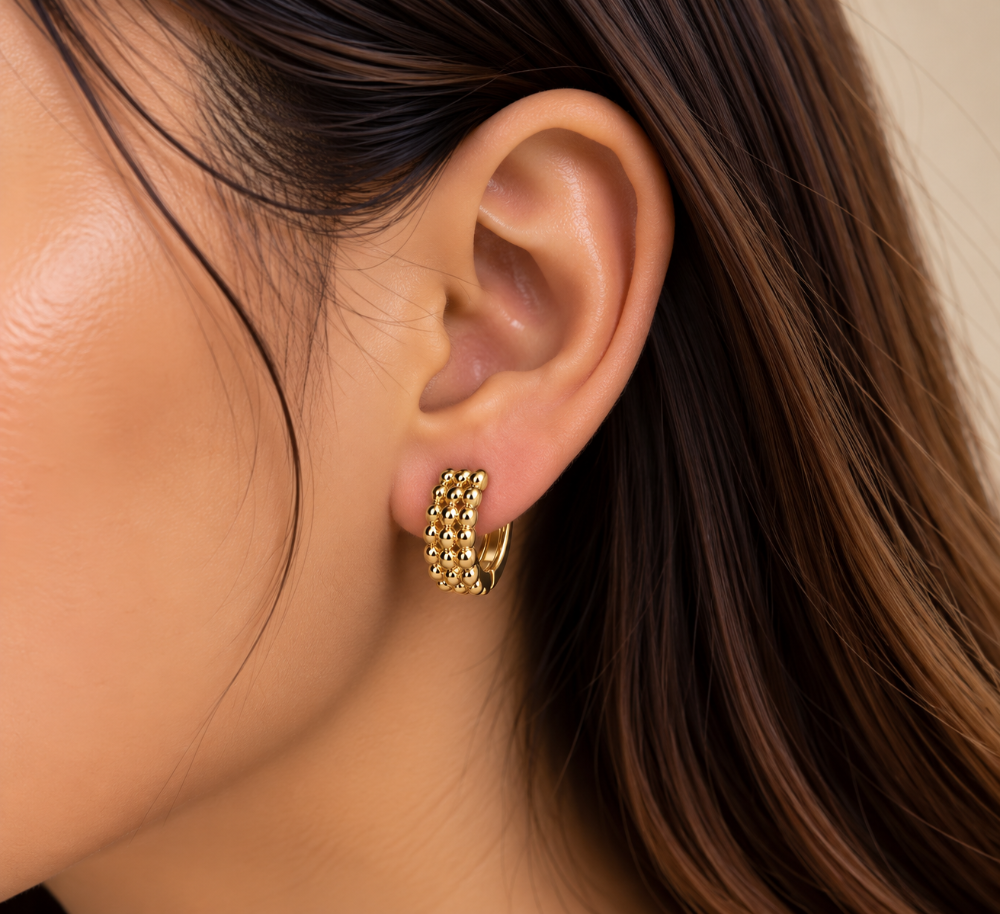 Argollas Gold Beads