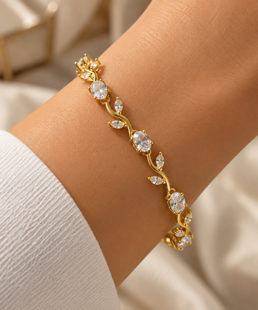 Pulsera tulipán blanco