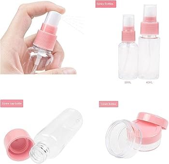 SET DE 3 FRASCOS ROSA
