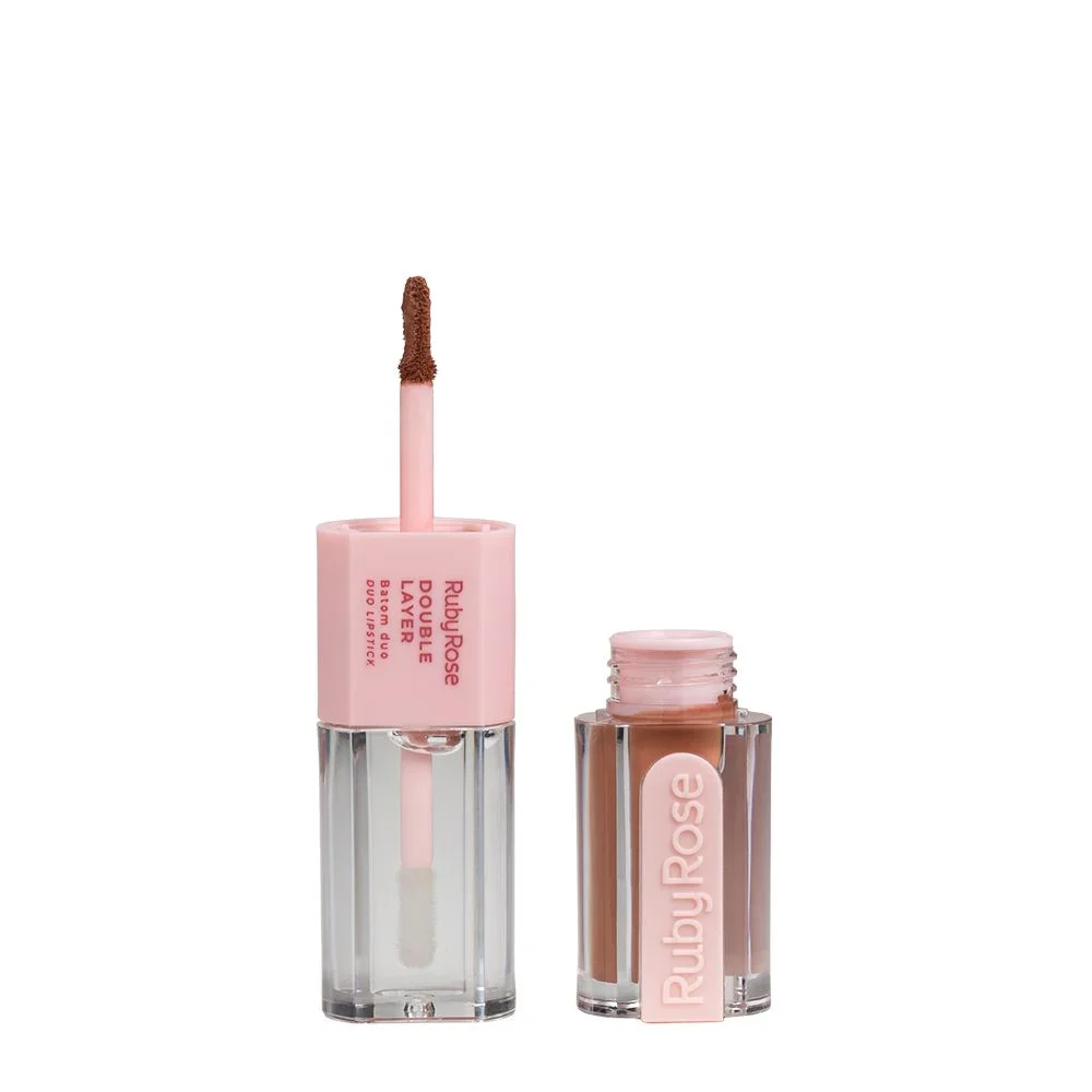 Labial Duo Double Layer Linea Rosa