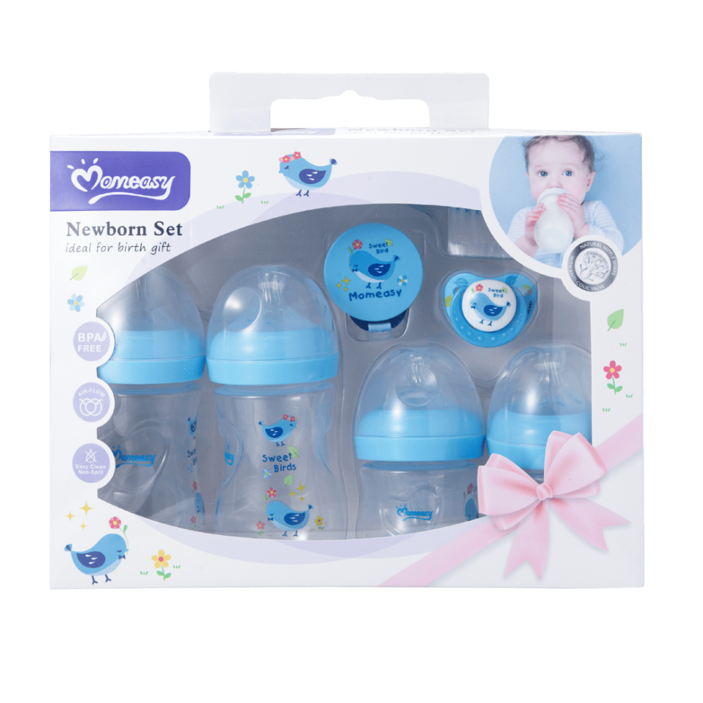 SET DE TETEROS 9 PCS NATURAL / MOMEASY