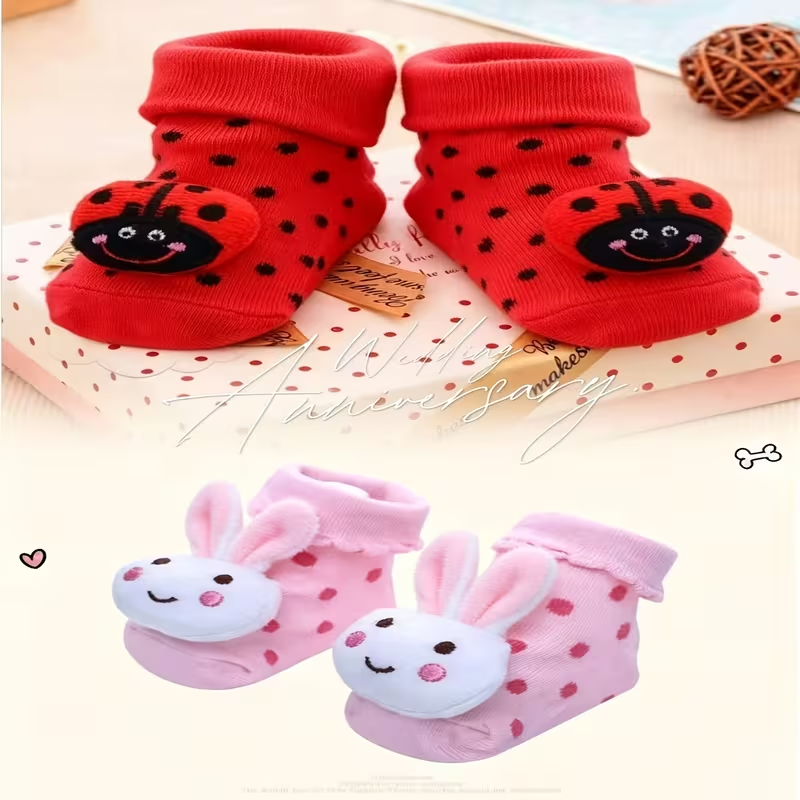 MEDIAS INFANTILES CON MUÑECO / NIÑA / 0-6M