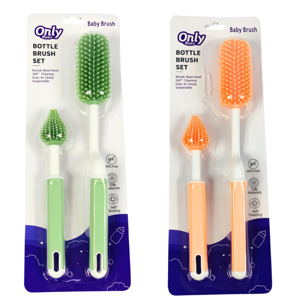 SET CEPILLO LAVATETERO EN SILICONA