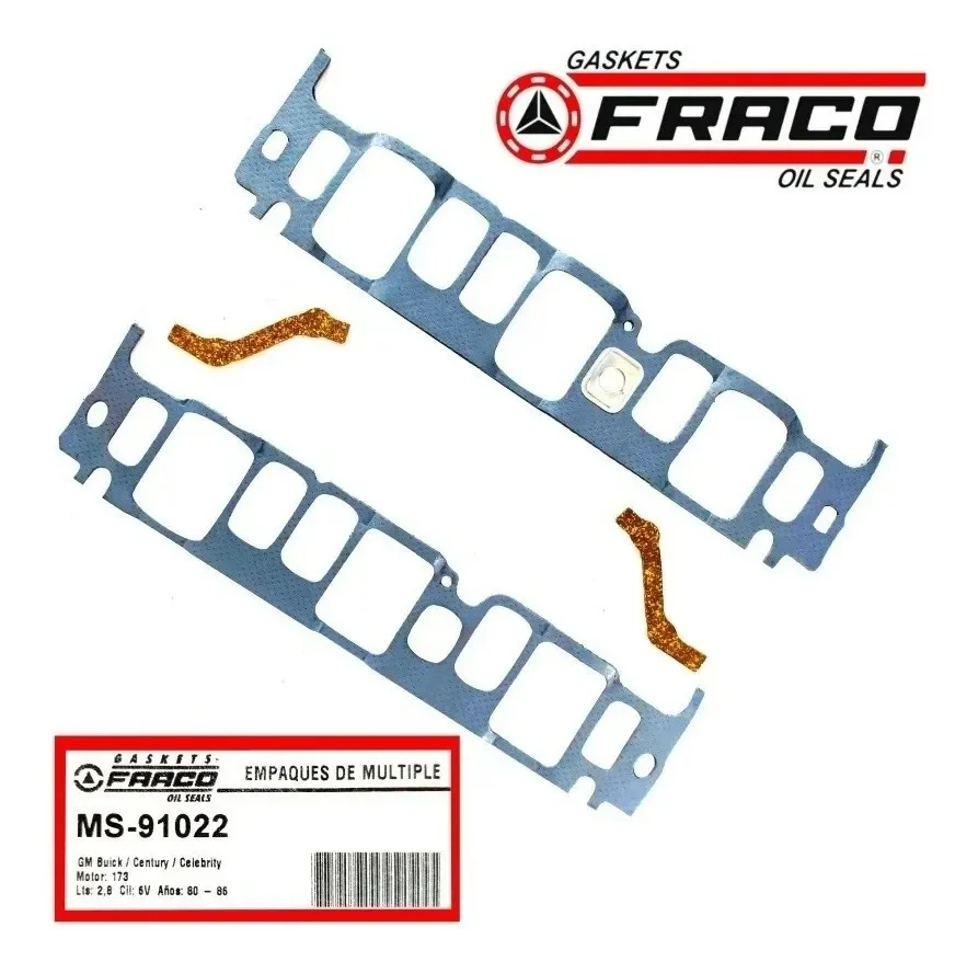 MS-91022 FRACO (VE) EMPACADURA ADMISION CENTURY CELEBRITY 2.8 80/86