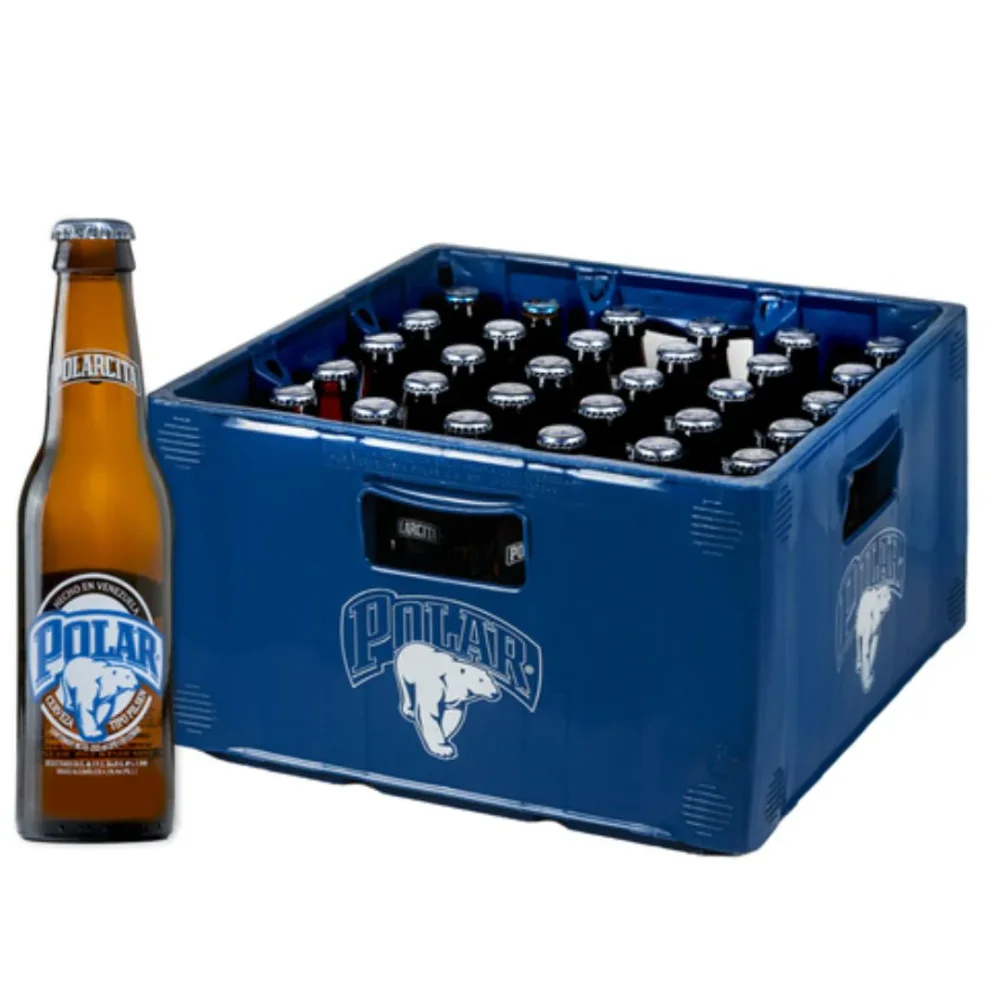 caja de cerveza polar