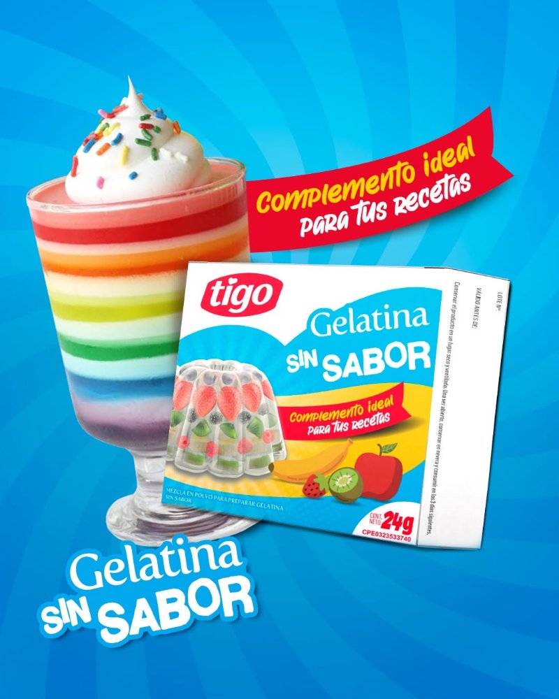 gelatina sin sabor tigo