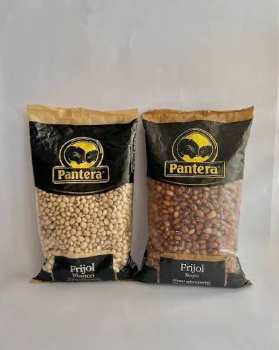 frijol pico negro y bayo pantera