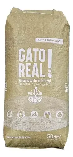 GATO REAL PIEDRA MINERAL X 20 K