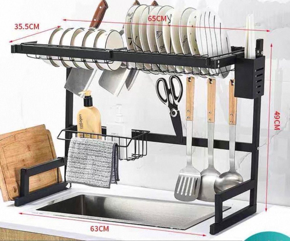 Escurridor de platos en acero sencillo