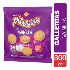 GALLETITAS PITUSAS VAINILLA/FRUTILLA  X 300GR
