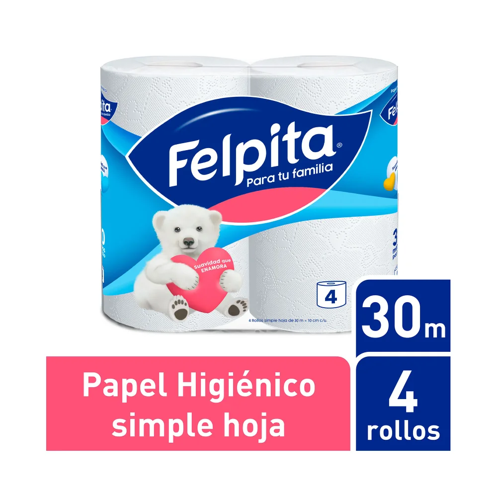 PAPEL HIG.FELPITA 4X30M