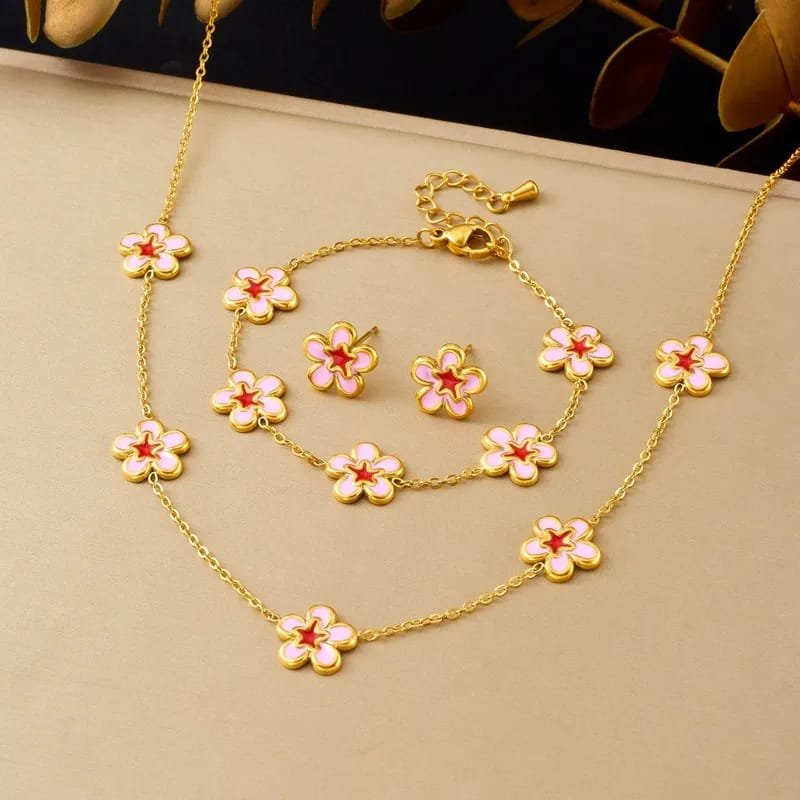 SET FLOWER PINK