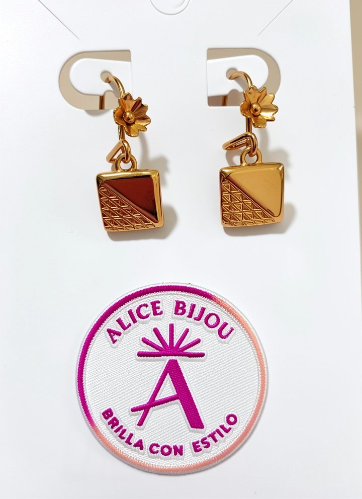 ARETES PASADOR XUPING CUADRADOS