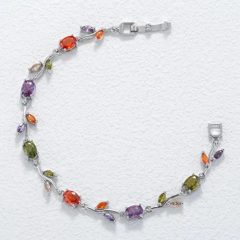 PULSERA TULIPAN SILVER MULTICOLOR