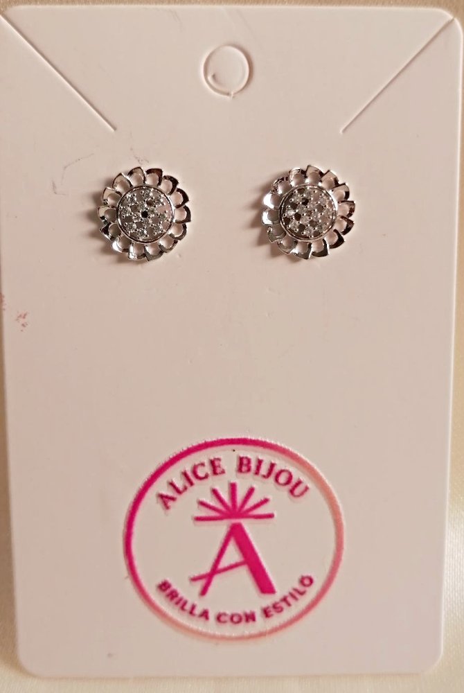 ARETES POSTE MARGARITA CIRCONES XUPING SILVER