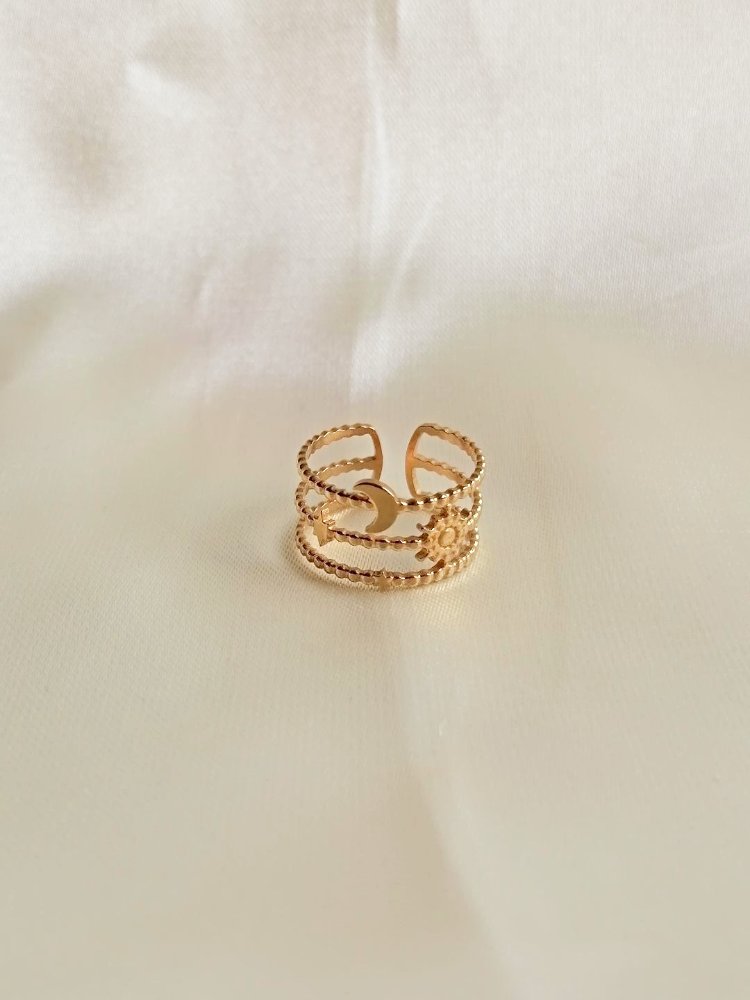 ANILLO SOL Y LUNA REGULABLE
