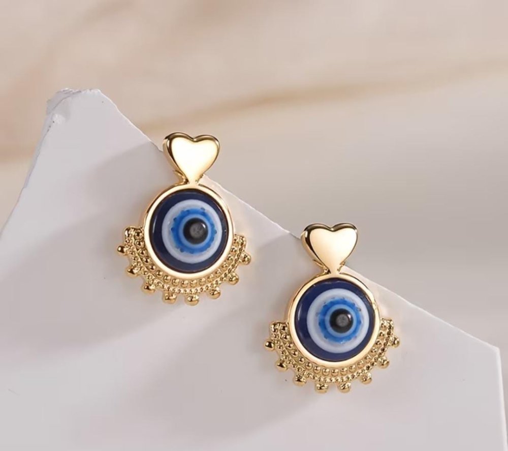ARETES POSTE OJO TURCO