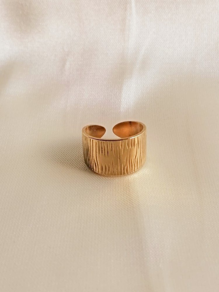 ANILLO REGULABLE DORADO CHUNKY