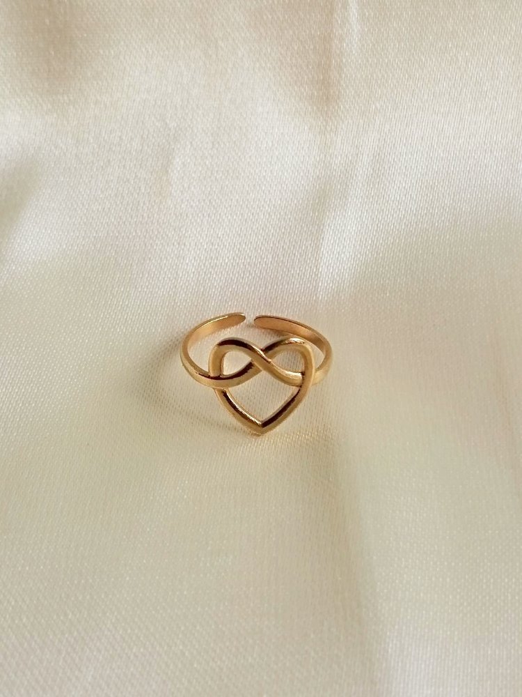 ANILLO CORAZON INFINITO
