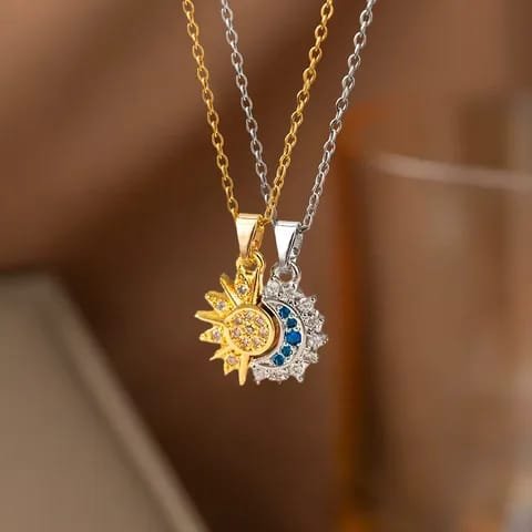 COLLAR DOBLE SOL Y LUNA