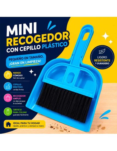 Mini Recogedor con Cepillo Plastico