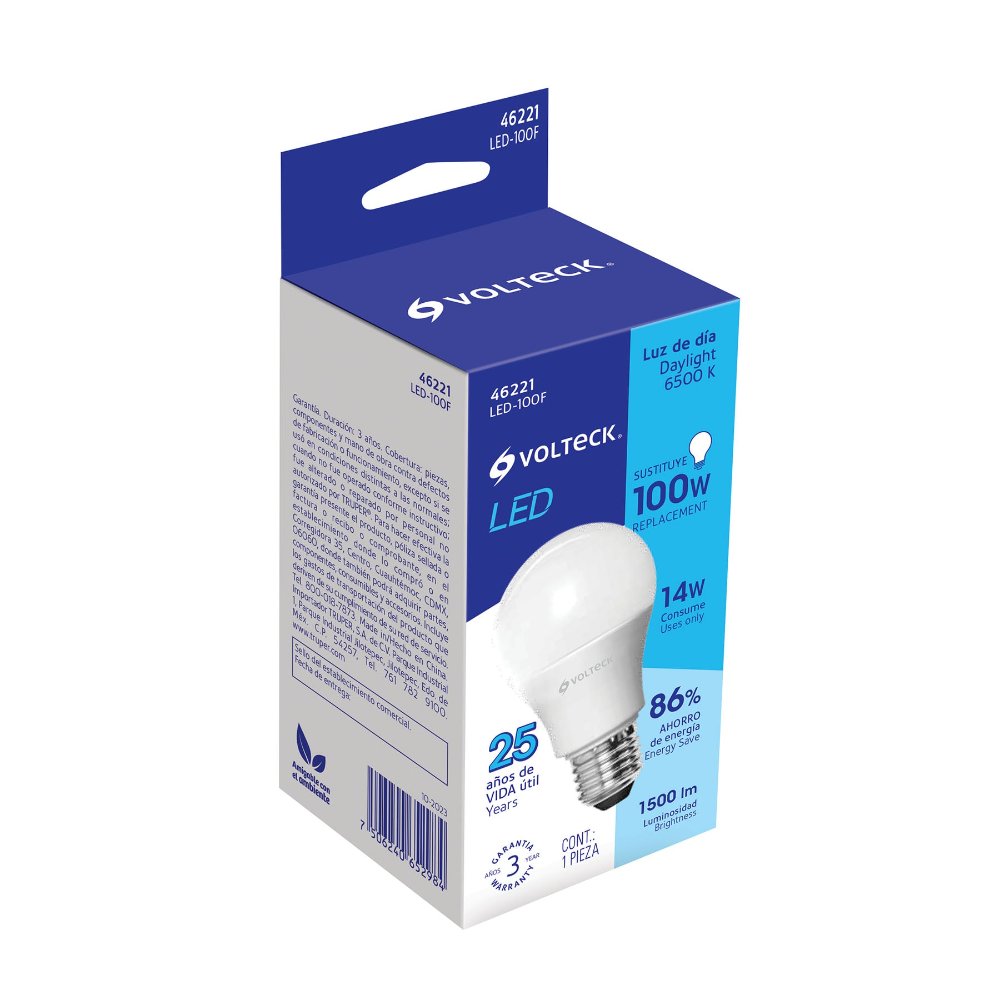 Y Foco Led 14w consumo 100w iluminacion
