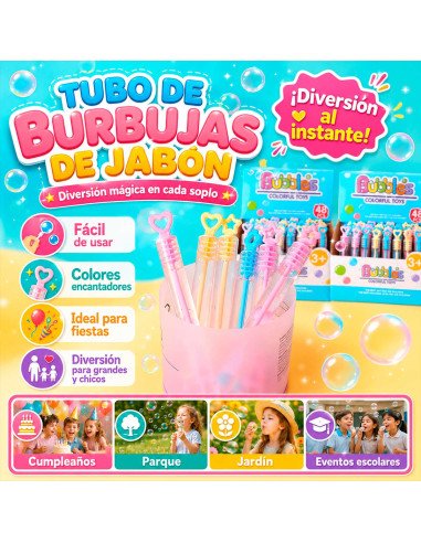 Mini Tubo de Burbujas 10cm