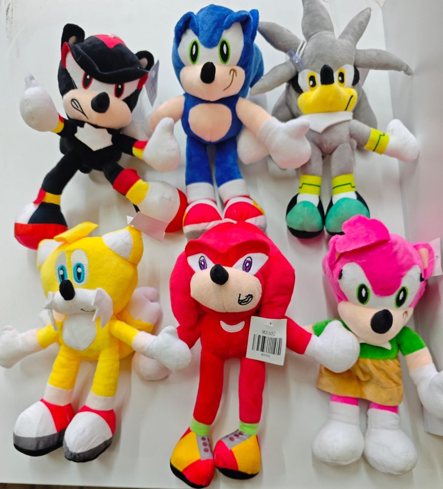 z Peluche 30cm coleccion Sonic 6 personajes