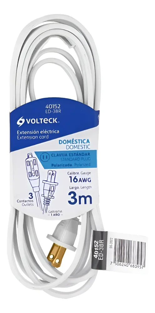 Y Extension Electrica Domestica 3 metros