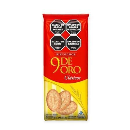 BIZCOCHITO CLASICO 9 DE ORO X 200 G