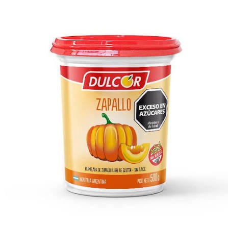MERMELADA DE ZAPALLO DULCOR X 500 G