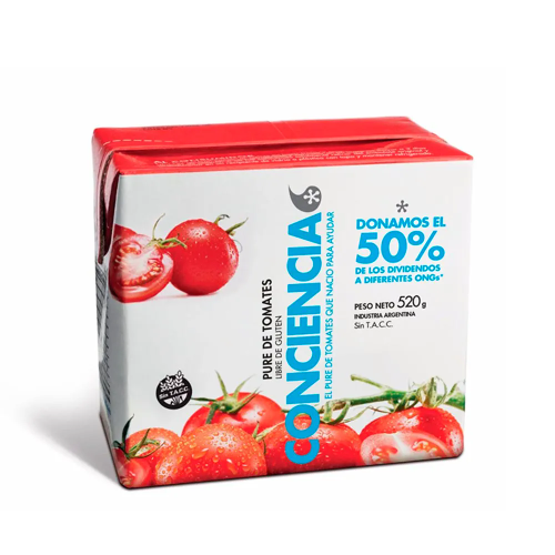 PURE DE TOMATE CONCIENCIA X 520 G