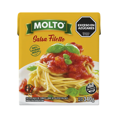 SALSA LISTA FILETO MOLTO X 340