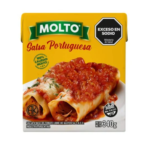 SALSA LISTA PORTUGUESA MOLTO X 340 G