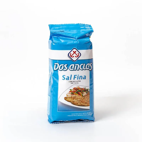SAL FINA EN PAQUETE DOS ANCLAS X 500 G