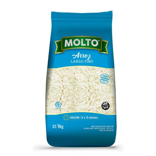 ARROZ LARGO FINO MOLTO X 1 KG