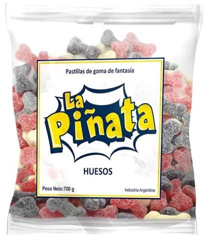 GOMITA HUESOS ACIDOS PIÑATA X 700 G