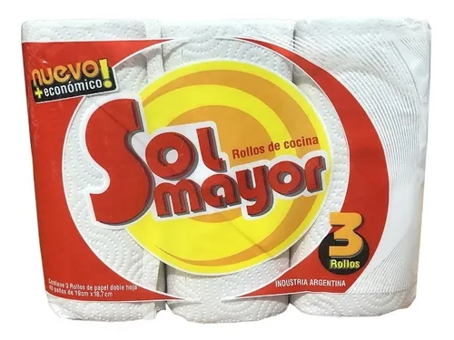 ROLLO DE COCINA X 3 SOL MAYOR