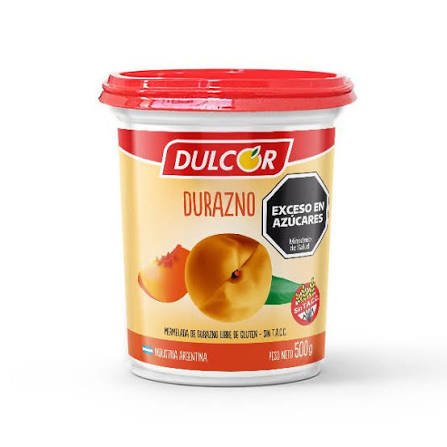 MERMELADA DE DURAZNO DULCOR X 500 G