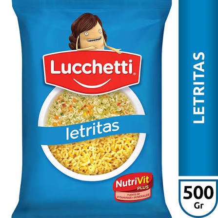 FIDEOS LETRITAS LUCCHETTI X 500