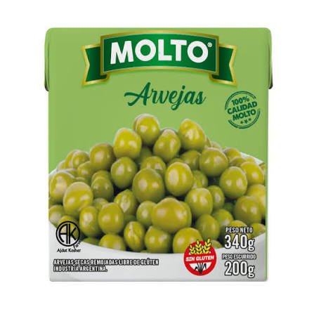 ARVEJAS MOLTO X 340 G