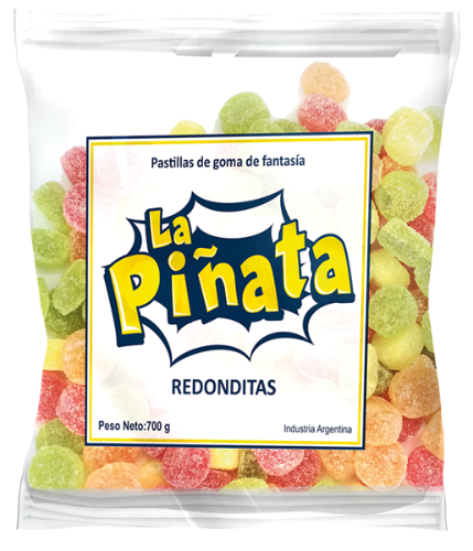 GOMITA REDONDA PIÑATA X 700 G