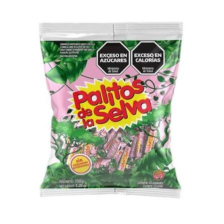 CARAMELO PALITO DE LA SELVA X660 G 146 UNIDADES