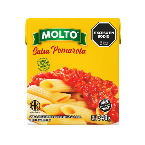 SALSA LISTA POMAROLA MOLTO X 340 G