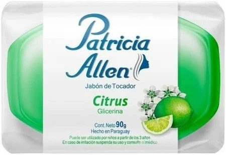 JABON TOCADOR PATRICIA ALLEN CITRUS X 90 G