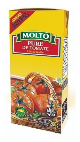 PURE DE TOMATE MOLTO X 200 G