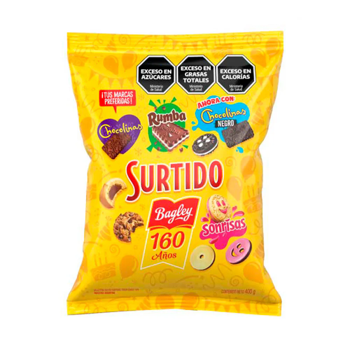 GALLETITAS SURTIDO BAGLEY X 400
