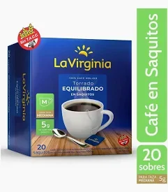 CAFE LA VIRGINIA EN SAQUITO X 20 G